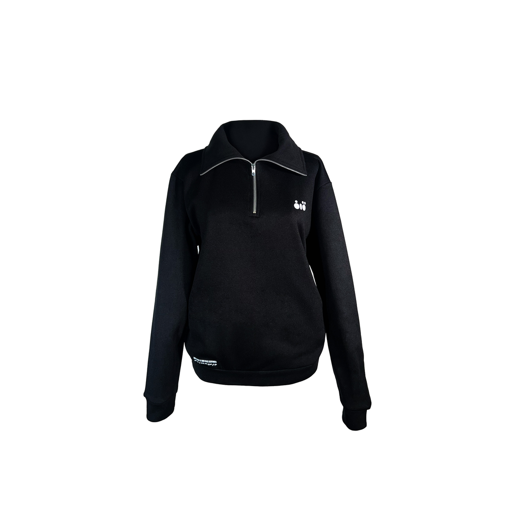 Black Zipped Sweater