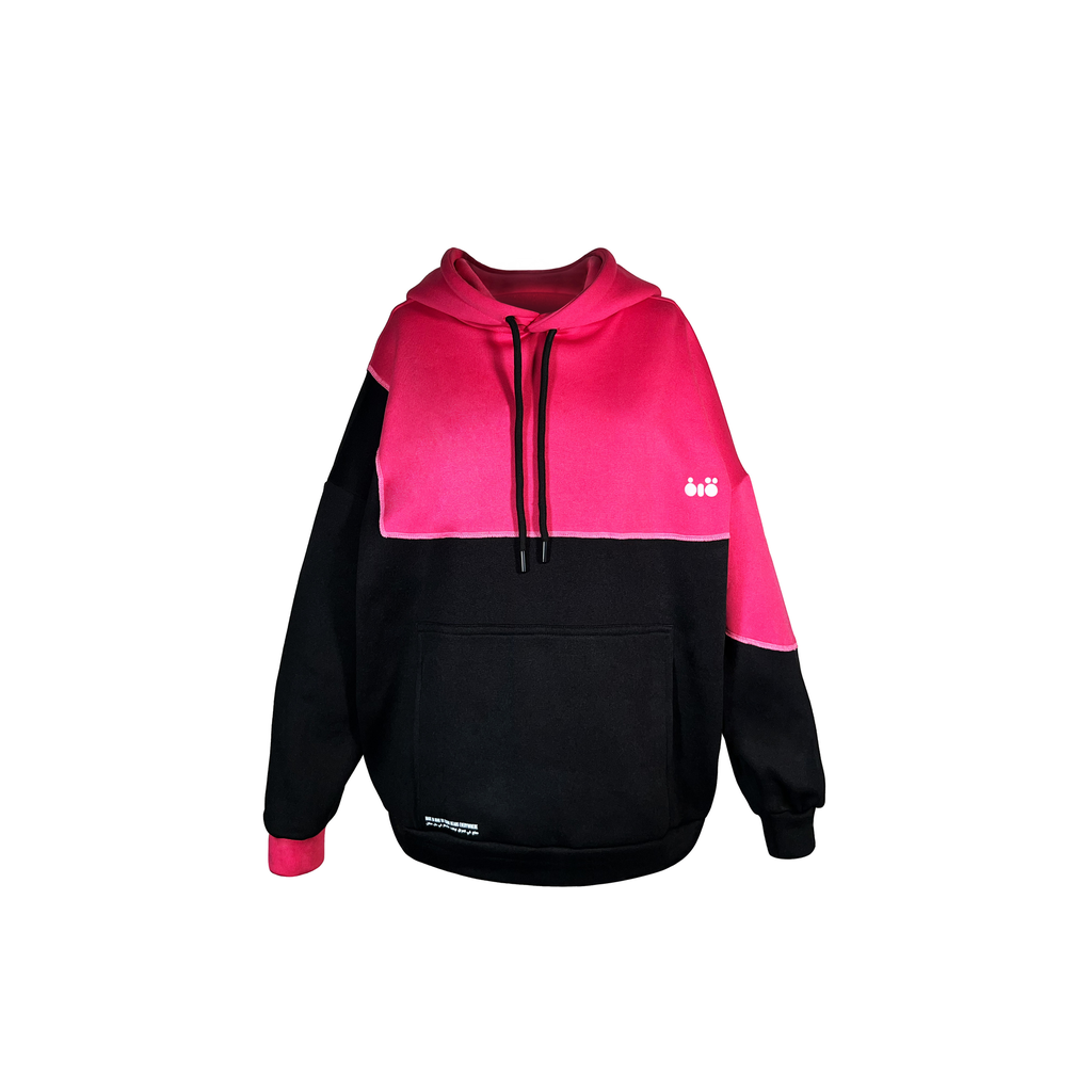 Pink Geometric Hoodie